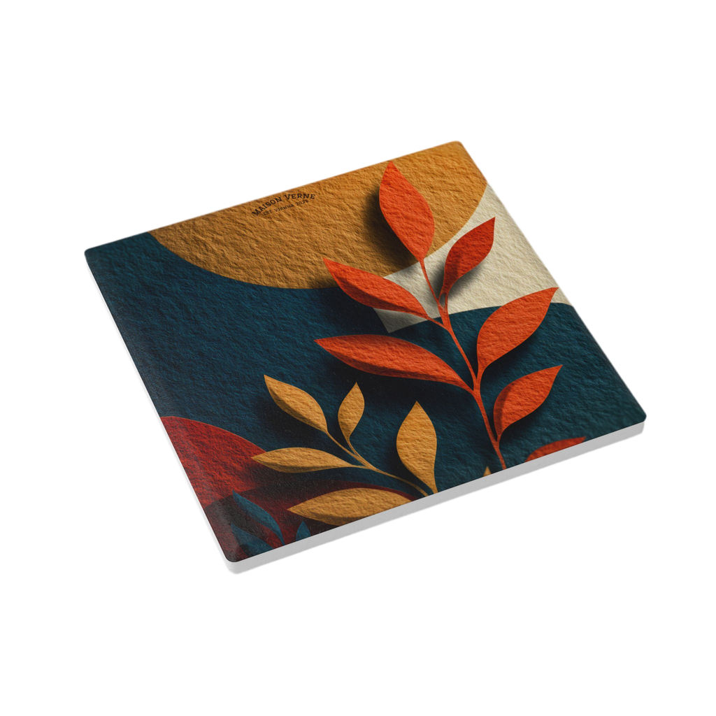 Maison Verne Keramik Untersetzer "Sunlit Leaves" - Golden Autumn No. 48