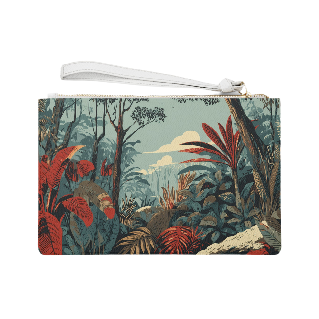 Maison Verne Clutch "Crimson Canopy"- Wilderness Whisper No. 67