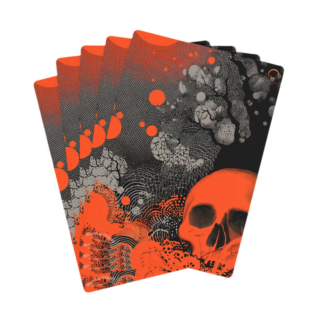 Maison Verne Halloween Ltd. Edition Poker Karten "Crimson Eclipse" - 🎃👻 Wicked Elegance No. 54 👻🎃