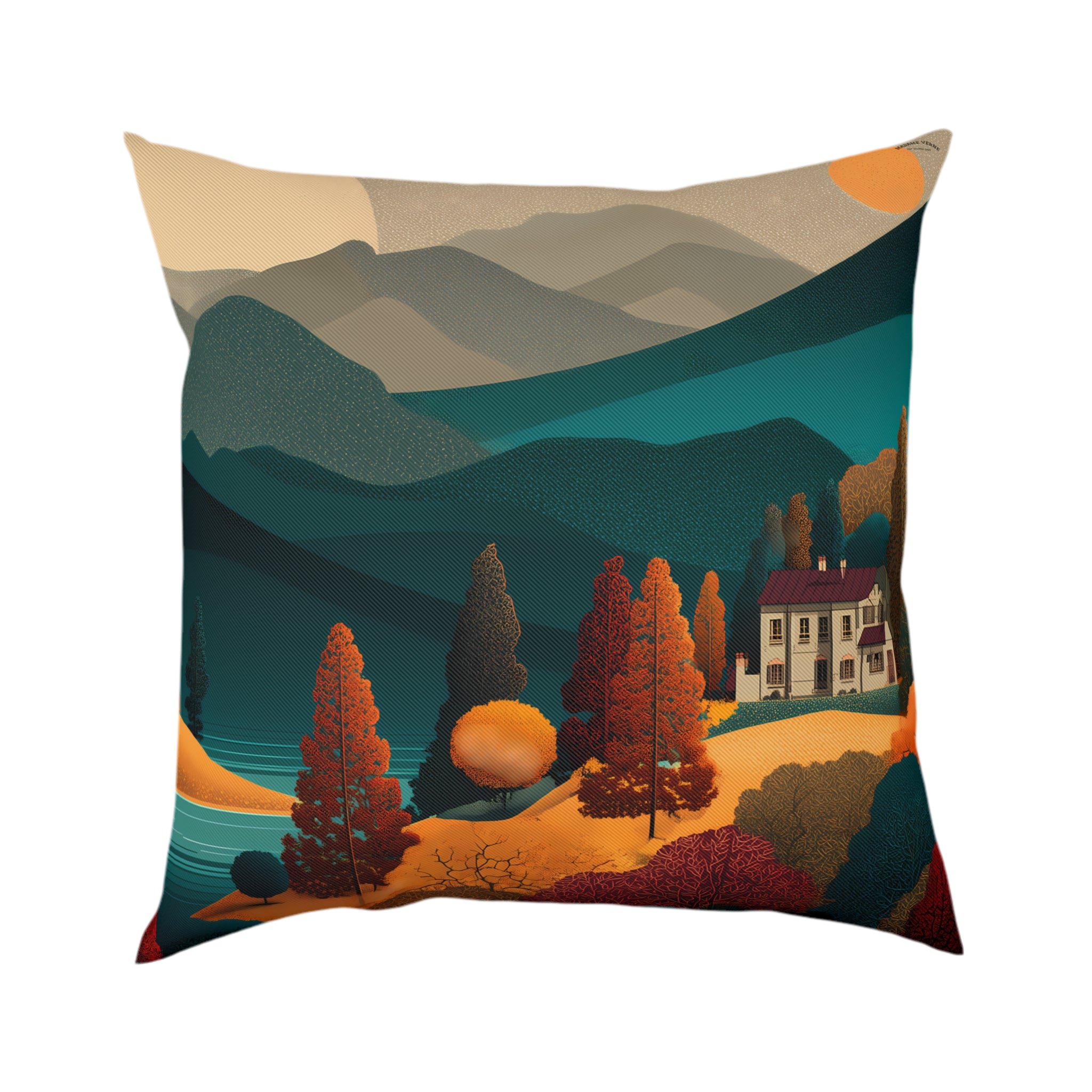 Maison Verne Zierkissen "Twilight over Golden Hills" - Golden Autumn No. 20