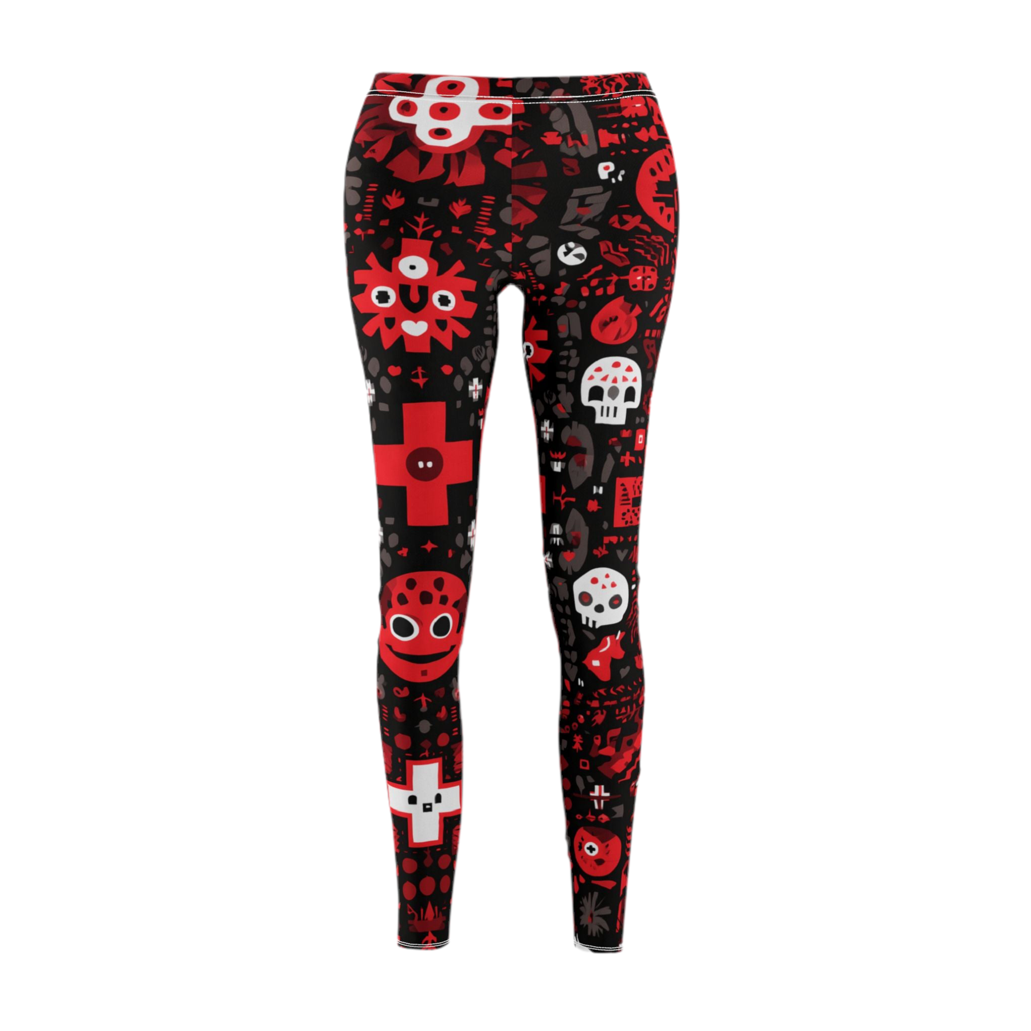 Maison Verne Halloween Ltd. Edition Plus Size Damen Leggings "Occult Patterns" - 🎃👻 Wicked Elegance No. 75 👻🎃