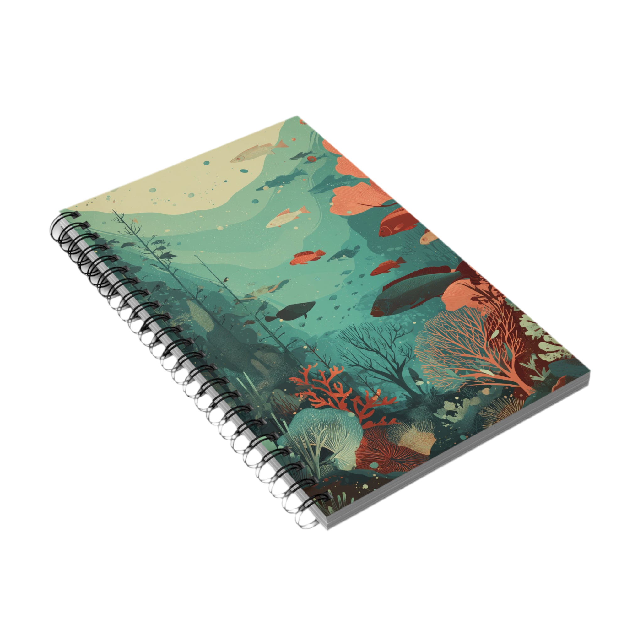 Notizbuch mit Spiralbindung "Underwater Serenity" - Opal Depths No. 06