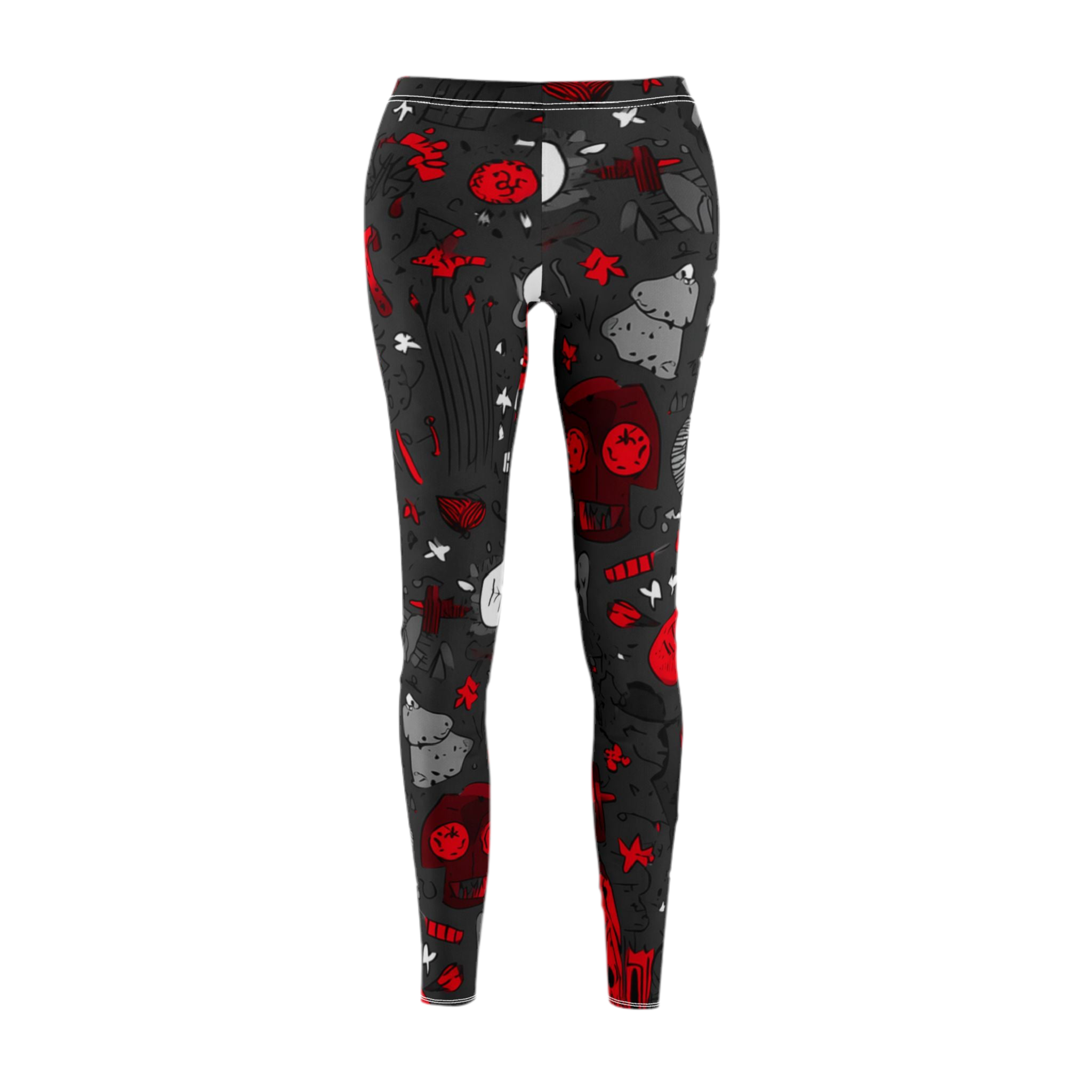Maison Verne Halloween Ltd. Edition Plus Size Damen Leggings "Midnight Mischief" - 🎃👻 Wicked Elegance No. 74 👻🎃