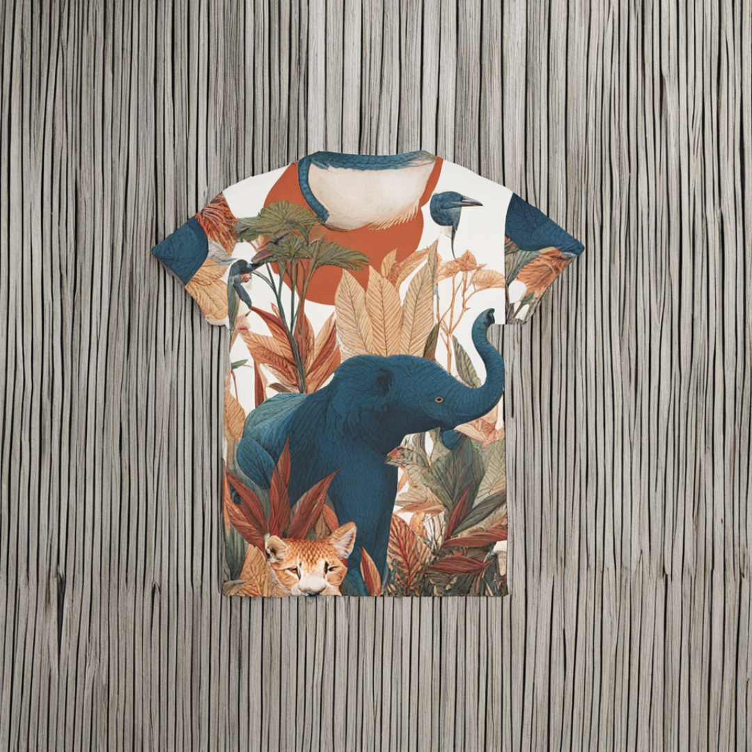 Plus Size Damen T-shirt "Savannah Royal" - Wilderness Whisper No. 07