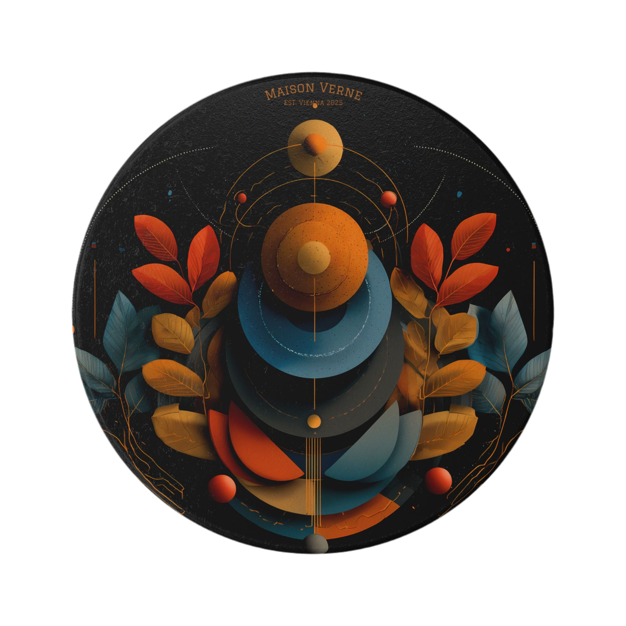 Maison Verne Keramik Untersetzer "Cosmic Harvest" - Golden Autumn No. 31