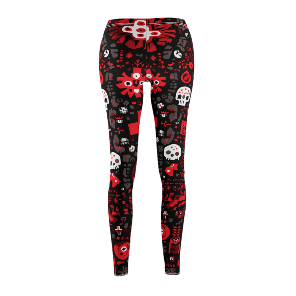 Maison Verne Halloween Ltd. Edition Plus Size Damen Leggings "Occult Patterns" - 🎃👻 Wicked Elegance No. 75 👻🎃