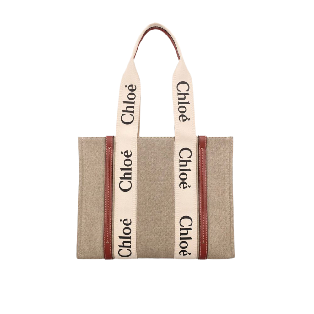 Chloé Tote Bag Woody Medium aus Canvas