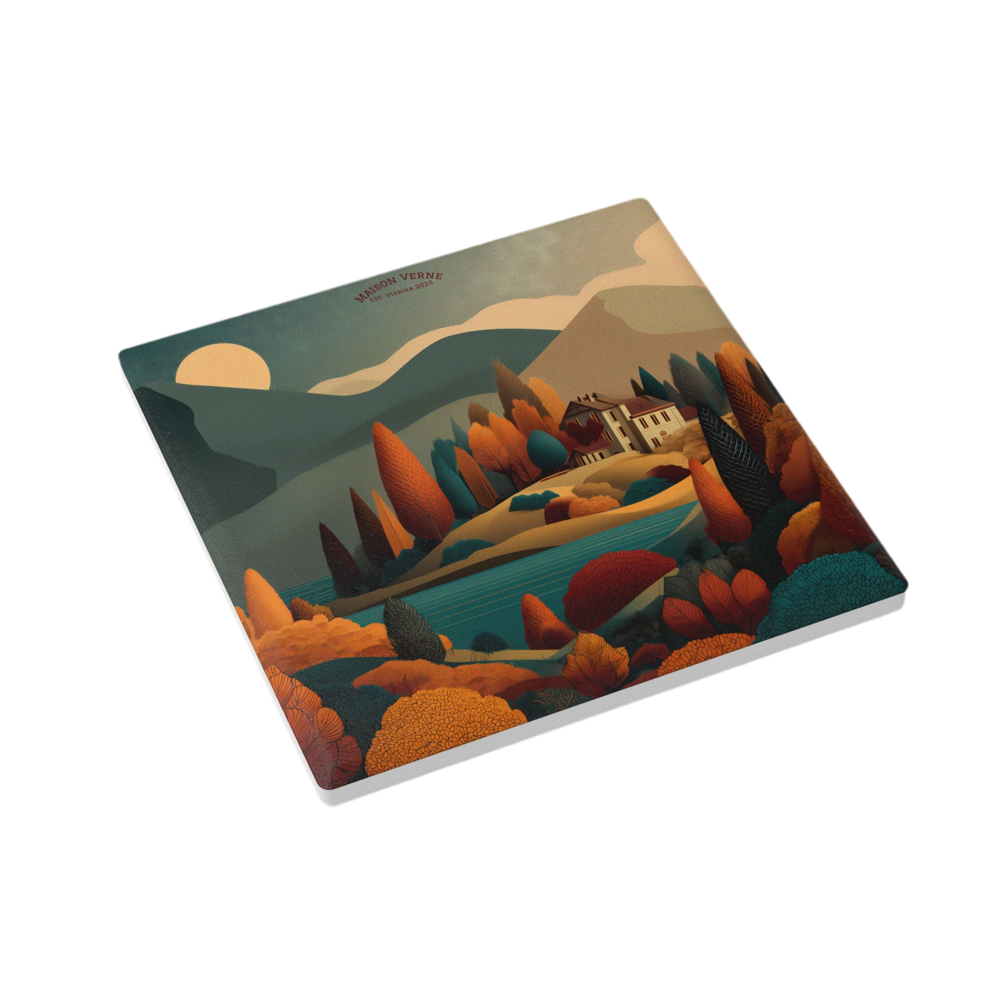Maison Verne Keramik Untersetzer "Twilight Manor" - Golden Autumn No. 46