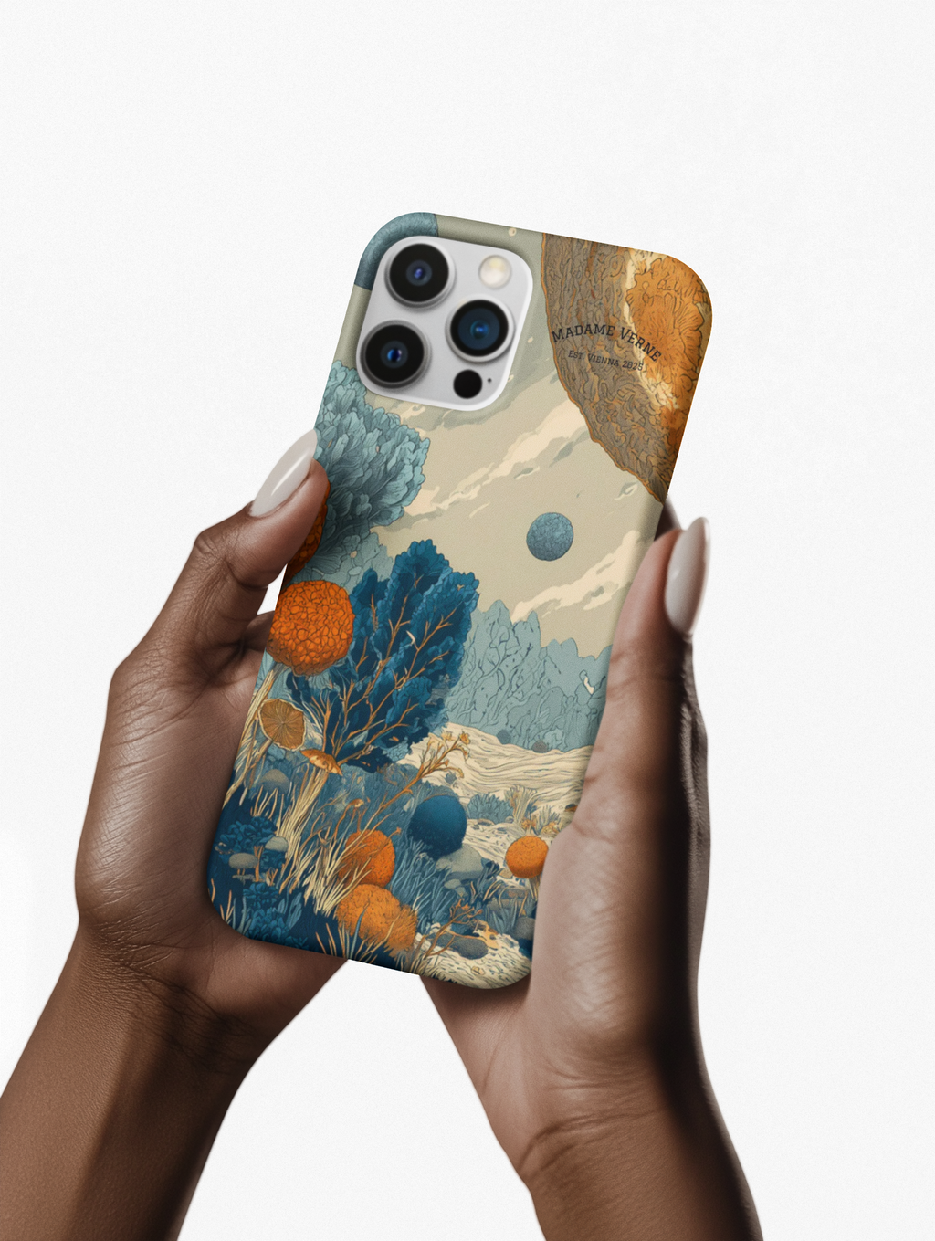 MagSafe iPhone-Schutzhülle "Ethereal Meadow" - Cosmic Botanicals No. 85