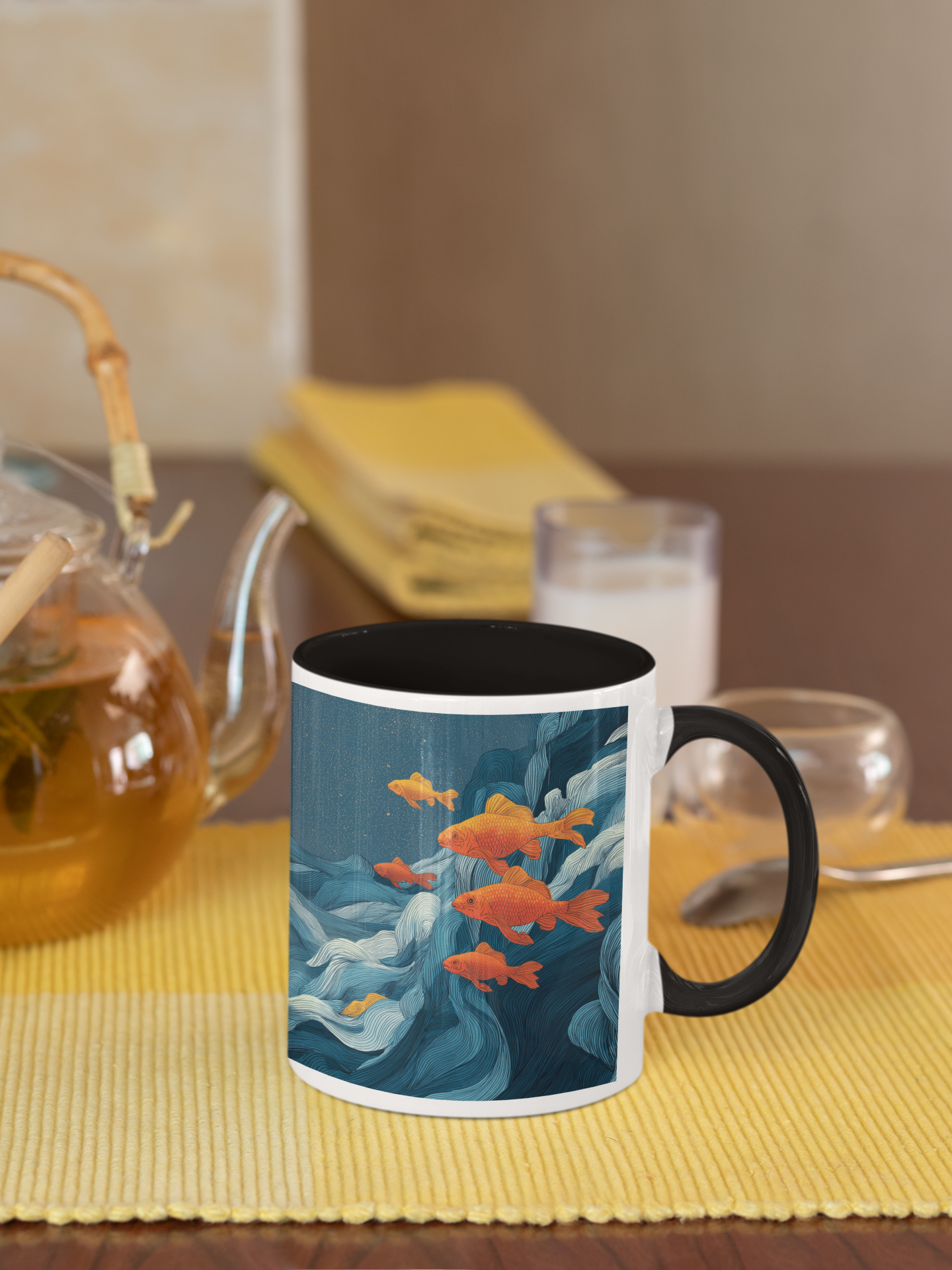Maison Verne Kaffeetasse "Golden Drifters" - Opal Depths No. 37