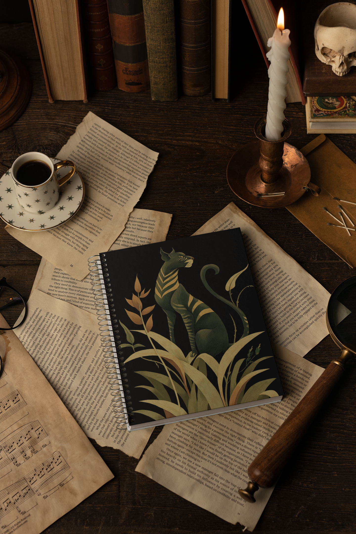 Notizbuch mit Spiralbindung "The Watcher in the Wild" - Wilderness Whisper No.