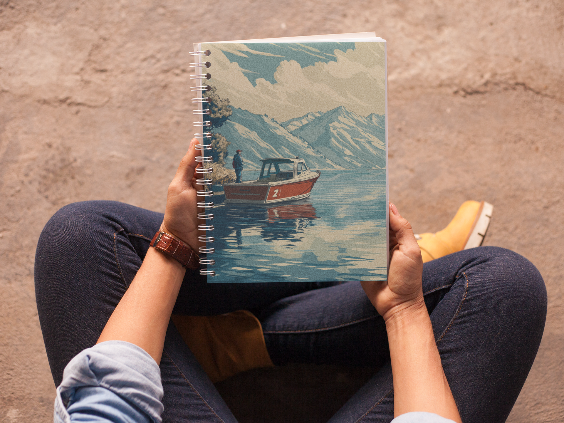 Notizbuch mit Spiralbindung "Fishing Adventure" - Below & Beyond No. 03